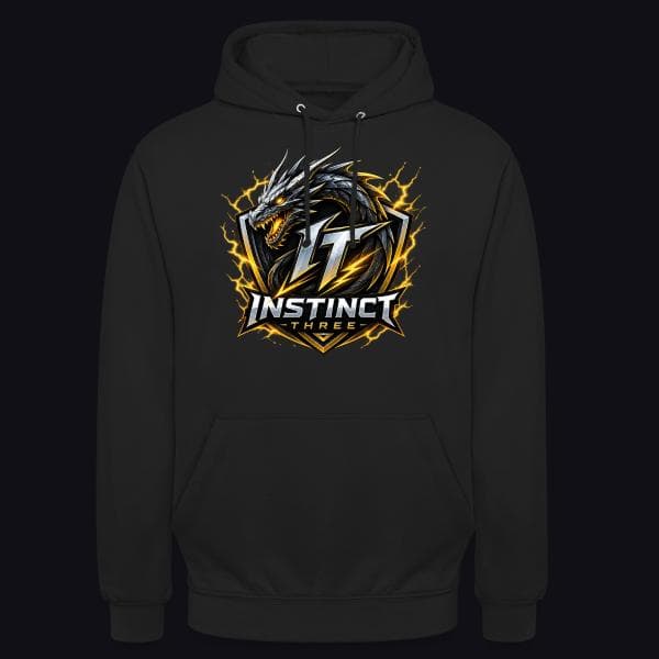 Instinct Three New Logo auf Unisex Hoodie