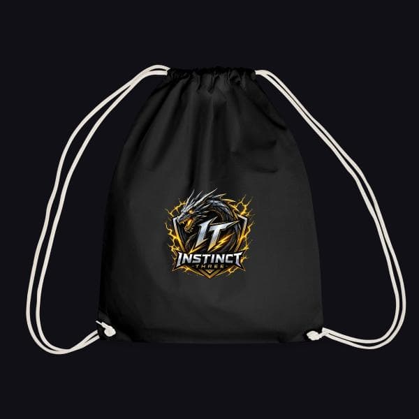Instinct Three New Logo auf Turnbeutel