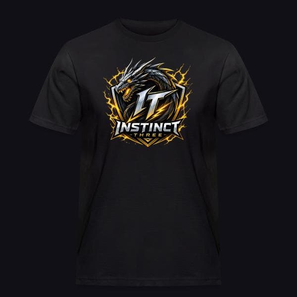 Instinct Three New Logo auf Männer Workwear T-Shirt