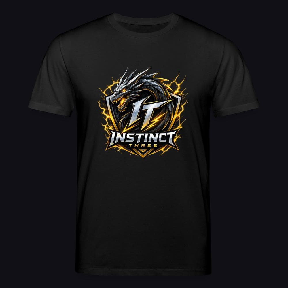 Instinct Three New Logo auf Stanley/Stella Unisex Bio-T-Shirt CREATOR , Farbe Schwarz
