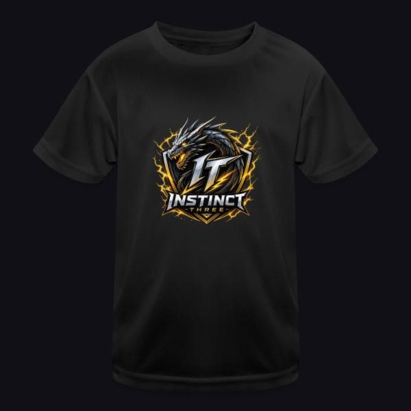 Instinct Three New Logo auf Kinder Funktions-T-Shirt