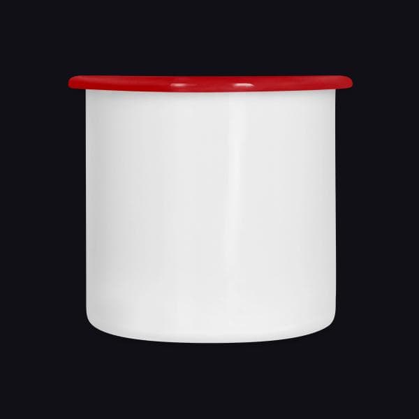 Instinct Three New Logo auf Emaille-Tasse