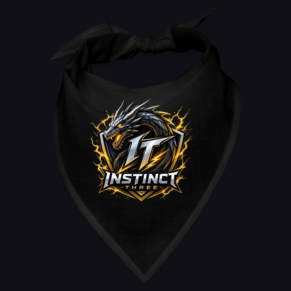 Instinct Three New Logo auf Bandana