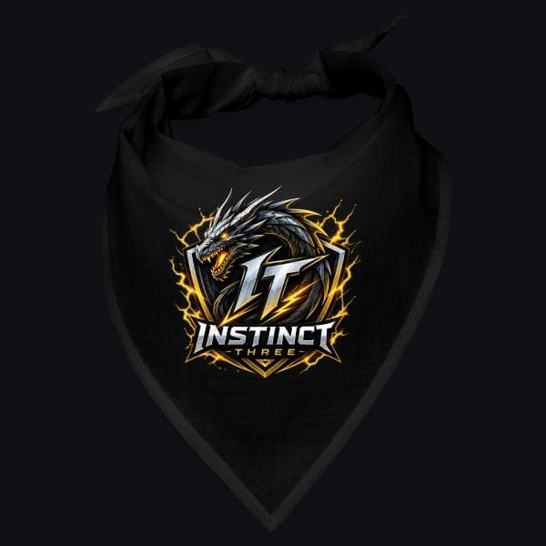 Instinct Three New Logo auf Bandana