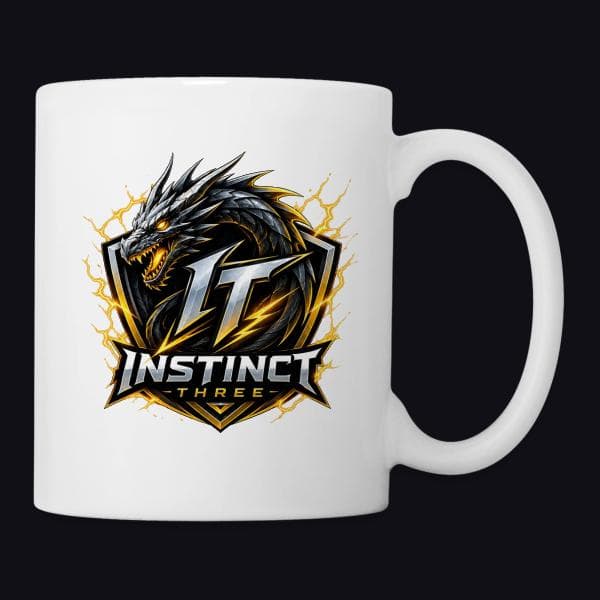 Instinct Three New Logo auf Tasse