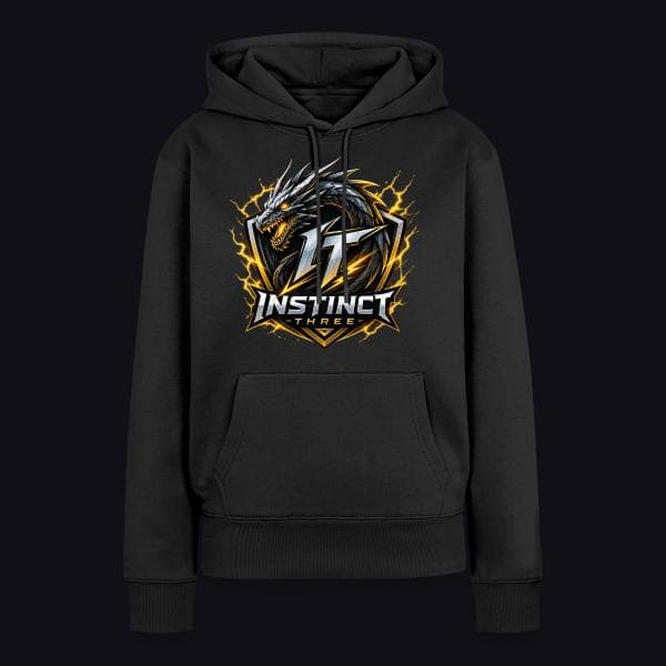 Instinct Three New Logo auf Frauen Premium Bio Hoodie