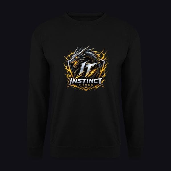 Instinct Three New Logo auf Unisex Pullover