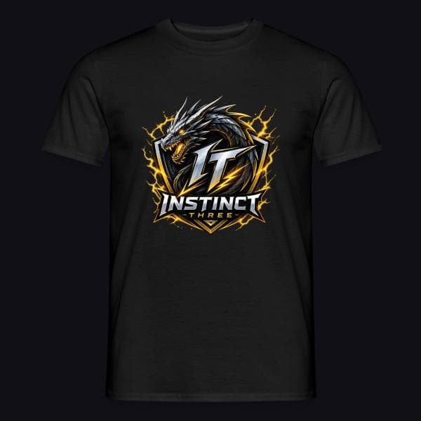 Instinct Three New Logo auf Männer T-Shirt