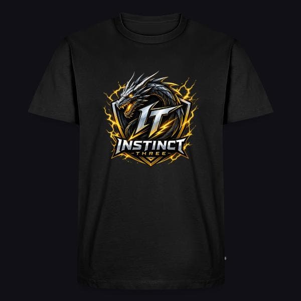 Instinct Three New Logo auf Männer Premium Bio T-Shirt