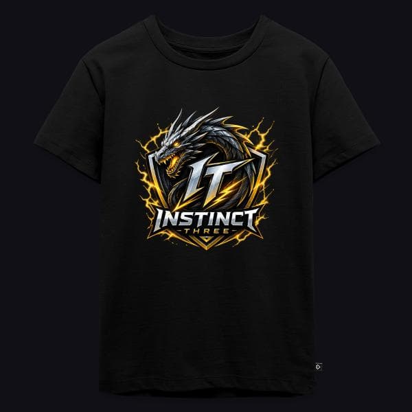 Instinct Three New Logo auf Kinder Premium Bio T-Shirt