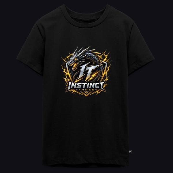 Instinct Three New Logo auf Teenager Premium Bio T-Shirt
