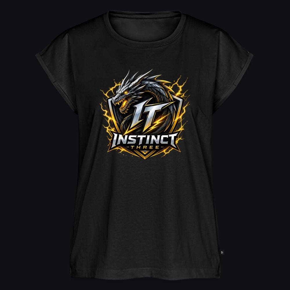 Instinct Three New Logo auf Frauen Premium Bio Top, Farbe Schwarz